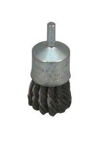 BRUSH KNOTTED WIRE END 1 IN 1/4 SHANK 20,000RPM