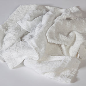 Reclaimed Terry Towels, White